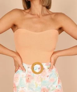 PUP61 Clothing Harry Strapless Top - Orange