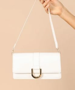 PUP38 Erika Shoulder Bag - White For The Bride
