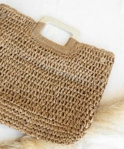 PUP38 Iris Woven Bag - Tan