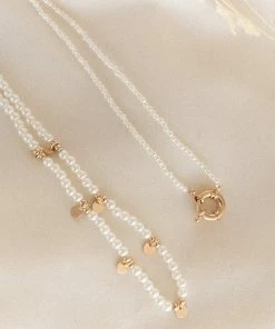 PUP38 Mae Necklace - Pearl Event Ready