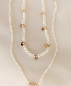 PUP38 Mae Necklace - Pearl Event Ready