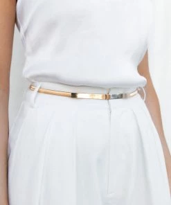 PUP49 Ritz Metallic Wrap Belt - Gold