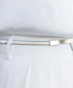 PUP49 Event Ready Ritz Metallic Wrap Belt - Silver