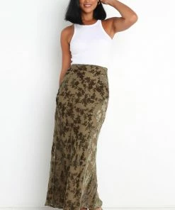 PUP14 Alexandra Skirt - Olive Clothing