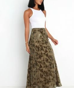 PUP14 Alexandra Skirt - Olive Clothing