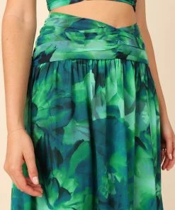 PUP26 Angel Maxi Skirt - Green Clothing