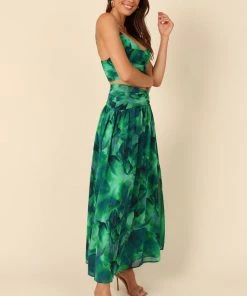 PUP26 Angel Maxi Skirt - Green Clothing