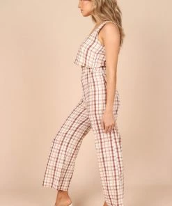 PUP52 Anita Wide Leg Pants - Beige