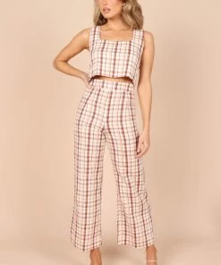 PUP52 Anita Wide Leg Pants - Beige