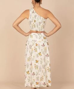 PUP52 August Maxi Skirt - Beige Floral