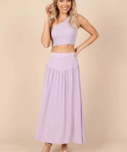 PUP52 August Maxi Skirt - Lilac