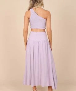 PUP52 August Maxi Skirt - Lilac