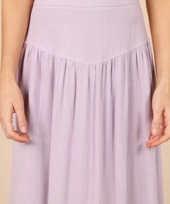 PUP52 August Maxi Skirt - Lilac