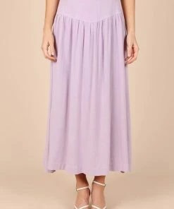 PUP52 August Maxi Skirt - Lilac