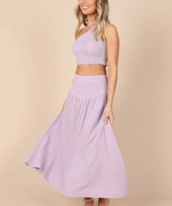 PUP52 August Maxi Skirt - Lilac