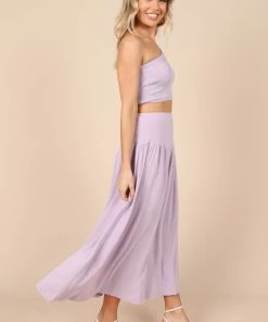 PUP52 August Maxi Skirt - Lilac