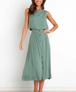 PUP14 Ava Skirt - Green Clothing