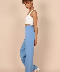 PUP42 Axel Suit Pant - Blue Clothing