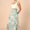 PUP50 Bloom A Line Midi Skirt - Blue