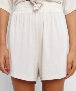 PUP9 Clothing Boa Shorts - Cream