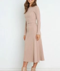 PUP44 Bree Skirt - Beige Clothing