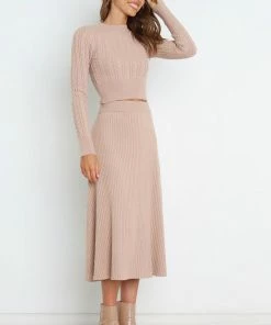 PUP44 Bree Skirt - Beige Clothing