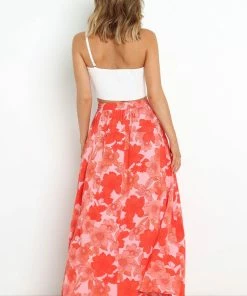 PUP49 Brentwood Skirt - Pink Floral Clothing