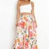 PUP49 Brentwood Skirt - White Floral For The Bride