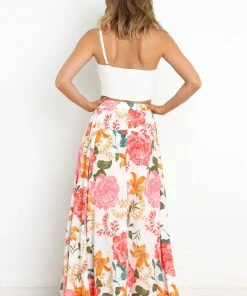PUP49 Brentwood Skirt - White Floral For The Bride