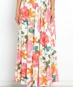 PUP49 Brentwood Skirt - White Floral For The Bride