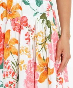 PUP49 Brentwood Skirt - White Floral For The Bride