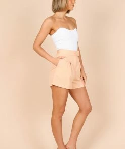 PUP8 Bridget Tailored Shorts - Peach
