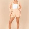 PUP8 Bridget Tailored Shorts - Peach