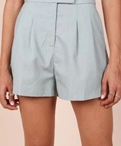 PUP8 Bridget Tailored Shorts - Sage Green