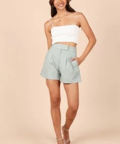 PUP8 Bridget Tailored Shorts - Sage Green