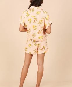 PUP52 Cecily Tailored Shorts - Pink Floral