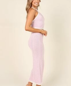 PUP26 Cedric Midi Skirt - Pink Clothing