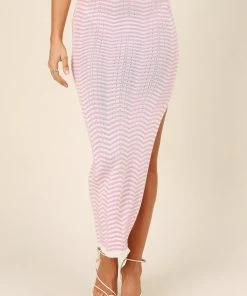 PUP26 Cedric Midi Skirt - Pink Clothing