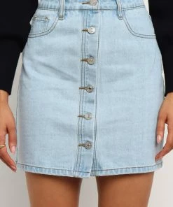 PUP14 Clothing Cimmy Skirt - Light Wash