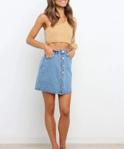 PUP14 Cimmy Skirt - Mid Wash