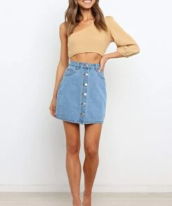 PUP14 Cimmy Skirt - Mid Wash