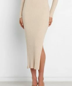 PUP4 Dakota Skirt - Beige Clothing