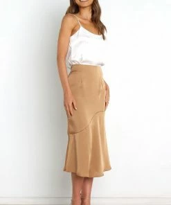 PUP56 Damien Skirt - Brown Clothing