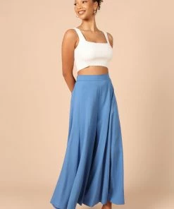 PUP49 Deanna Wide Leg Pants - Blue