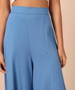 PUP49 Deanna Wide Leg Pants - Blue