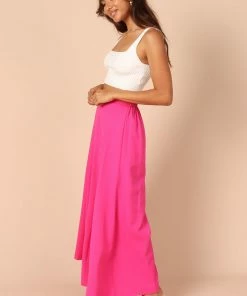 PUP49 Deanna Wide Leg Pants - Hot Pink