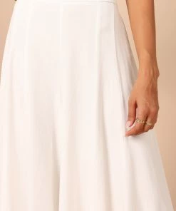 PUP49 Deanna Wide Leg Pants - White