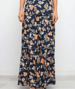 PUP27 Deaville Skirt - Navy Wedding Guest