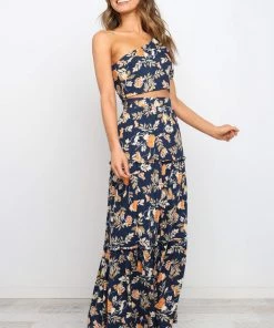 PUP27 Deaville Skirt - Navy Wedding Guest