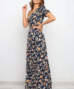 PUP27 Deaville Skirt - Navy Wedding Guest